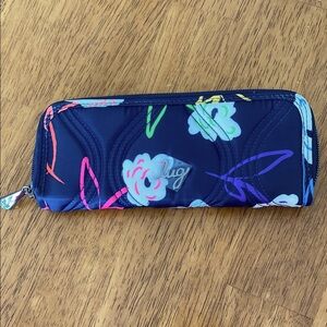 Lug Floral Wallet in Blue